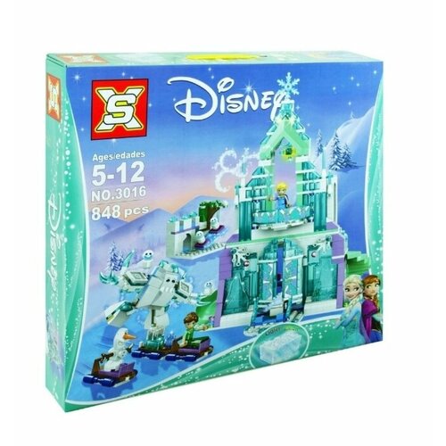 Конструктор Дисней Волшебный ледяной замок Эльзы 848 деталей 3016