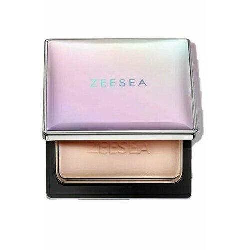 Пудра компактная, Zeesea, Refreshing silky powder, тон BC03 натуральный, 8 г пудра для лица refreshing silky powder 8г m00 light skin tone светлый