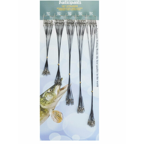 Поводки стальные черные 15-25 см (50 шт в упаковке)