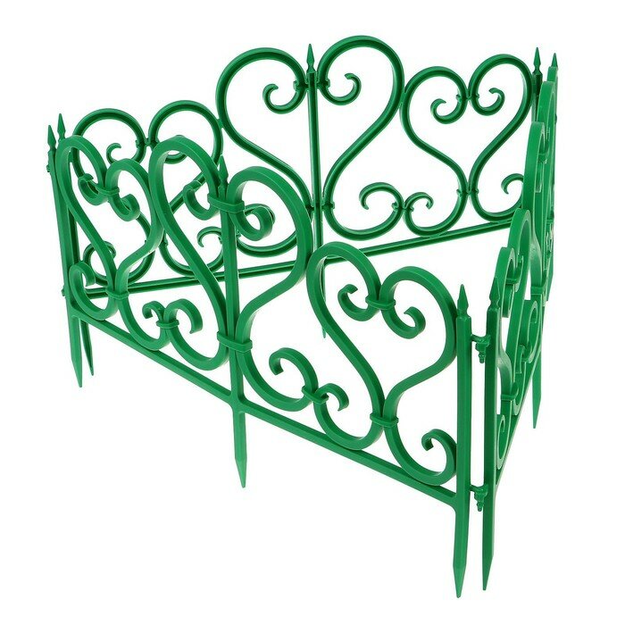 Ограждение садовое декоративное «Ажурное» цвет зелёный Леруа Мерлен - фото №7