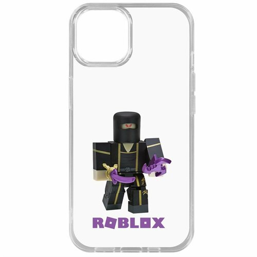 Чехол накладка Krutoff Clear Case Roblox Ниндзя Ассасин для iPhone 15