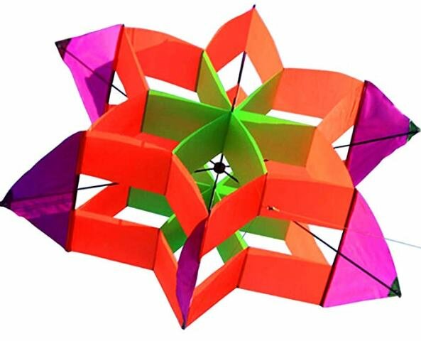 Воздушный змей Цветок, 100х38 см BK-004