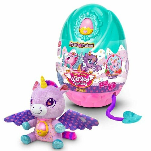 Мягкая игрушка Baby Gemmy, 22 см, в яйце с аксессуарами, свет, микс