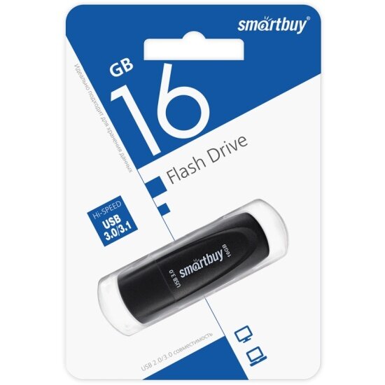 USB флешка Smartbuy 16Gb Scout black USB 3.0