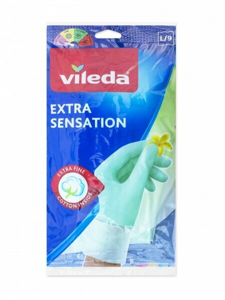 Перчатки хозяйственные универсальные "Экстра Сенсейшн", размер L — фото 1