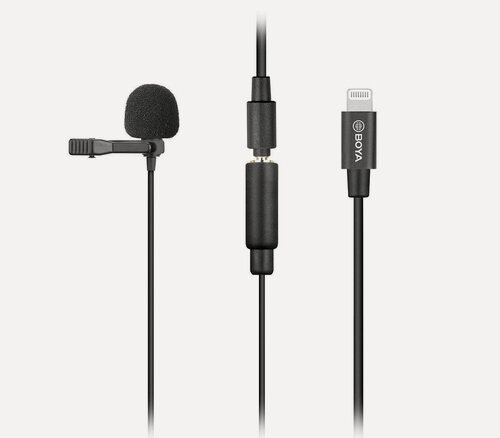 Изображение товара Микрофон Boya BY-M2, петличный, всенаправленный, для Apple iPhone