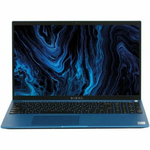 Ноутбук Digma Pro Sprint M Core i7 1165G7 16Gb SSD512Gb Intel Iris Xe graphics 156 FHD 1920x1080 Windows 11 Professional Multi Language 64 blue WiF 8370400₽