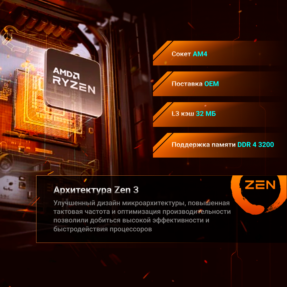 Процессор AMD 100-100000927BOX Zen 2 6C/12T 3.7-4.2GHz (AM4, L3 8MB, 7nm, TDP 65W) Box - фото №18