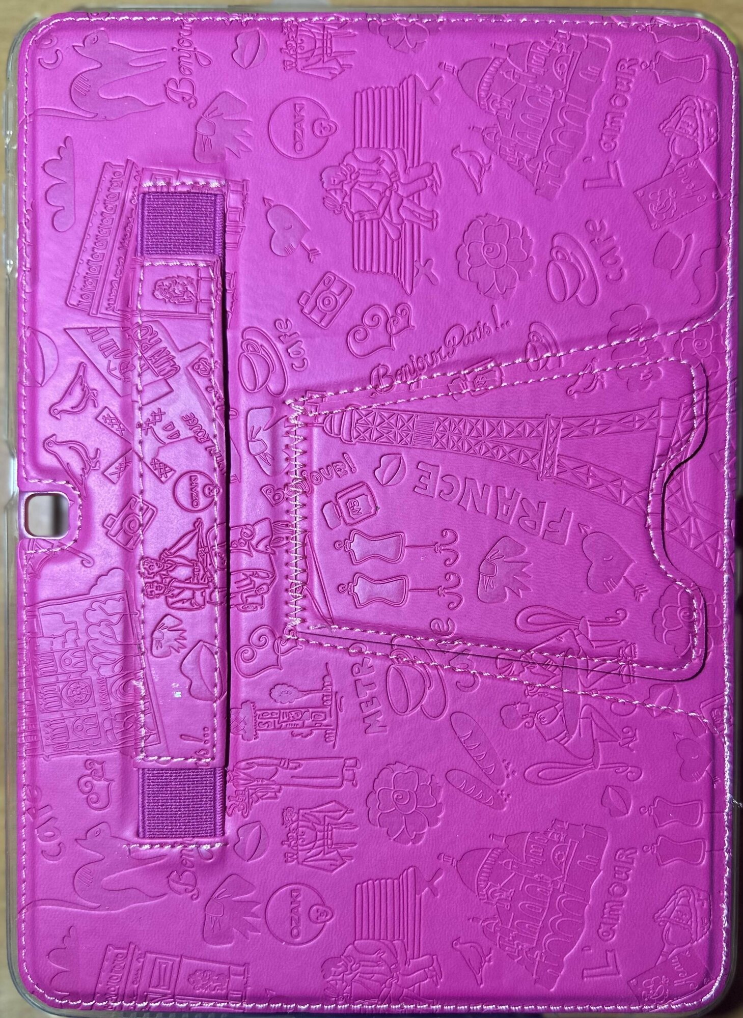 Чехол-накладка Ozaki для Samsung Galaxy Tab4 10.1/ SM-T530, SM-T535, розовый