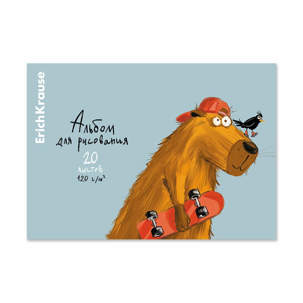 фото Альбом для рисования ErichKrause Birds 58556, 29.7 х 21 см (A4), 120 г/м², 20 л.