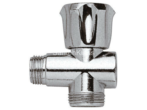 фото Вентиль 1/2*3/4(нар.)*1/2" для стир. машин проходной