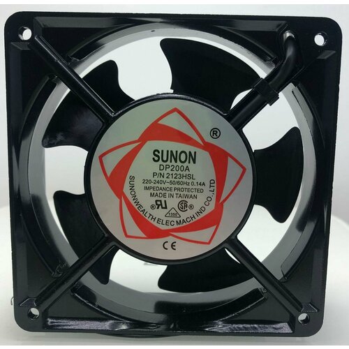 Вентилятор Sunon DP200A P/N 2123HSL 0.14A 220v 120x120x38mm 2pin