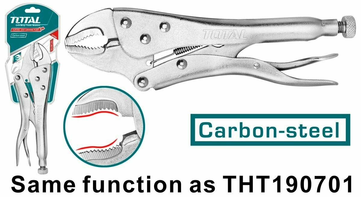Клещи зажимные Размер: 7" THT190703
