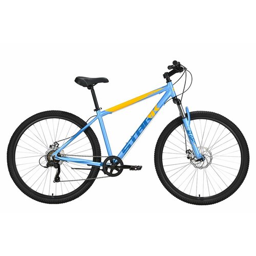 Велосипед Stark'23 Respect 29.1 D Microshift голубой металлик/синий/оранжевый 18