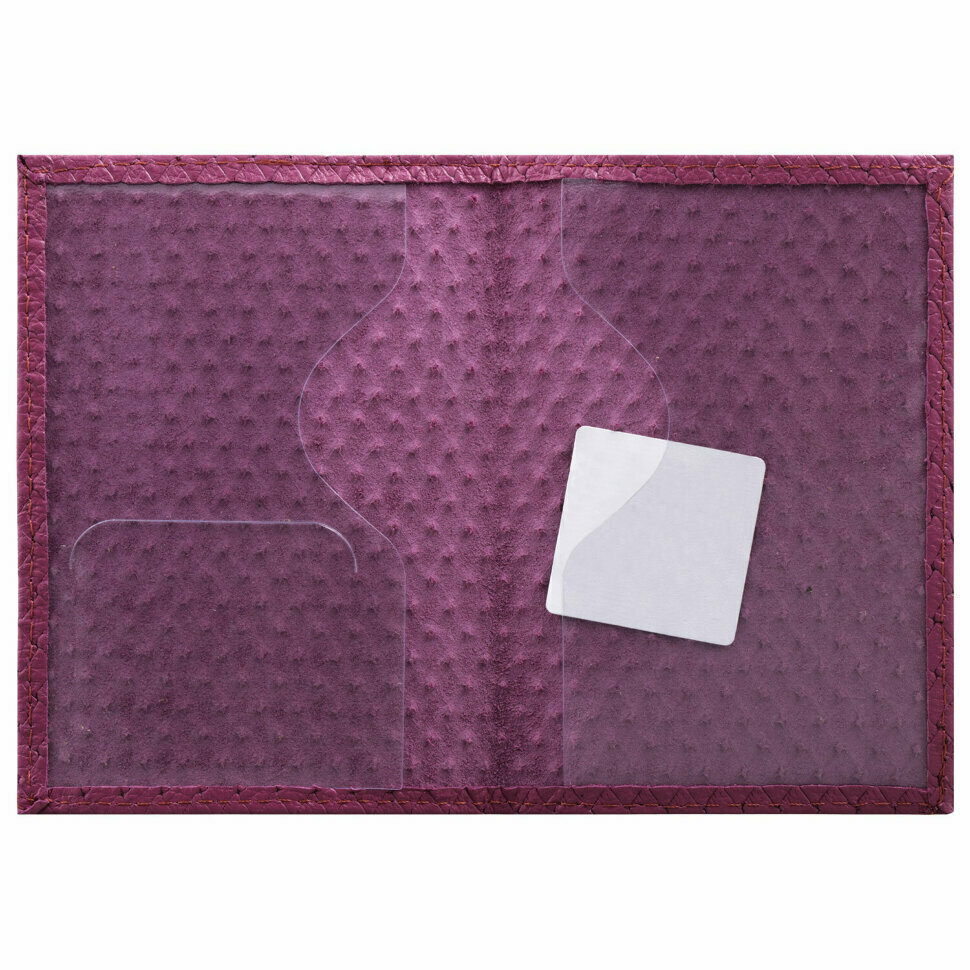 Обложка для паспорта STAFF 237203, натуральная кожа, розовый - фотография № 15