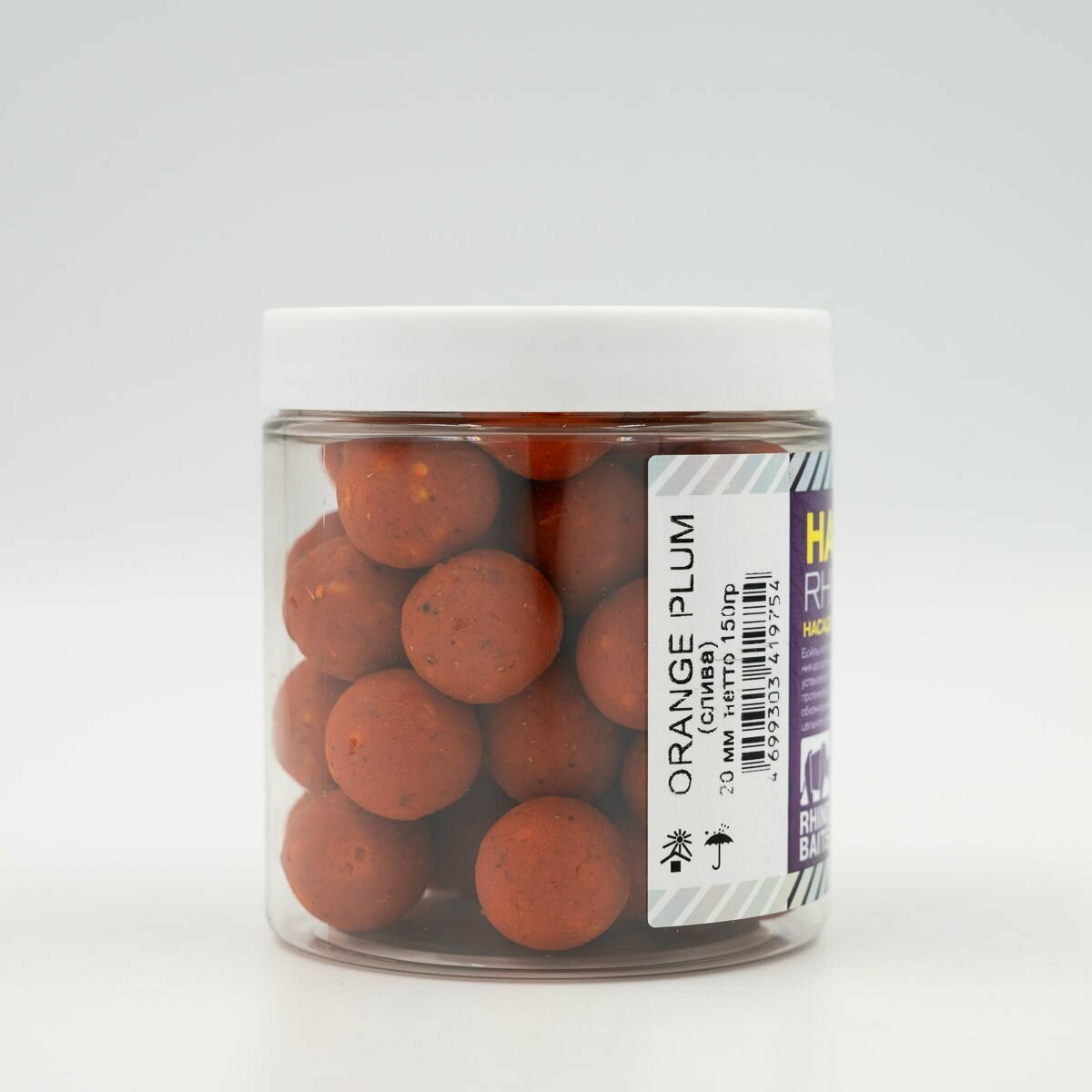 Бойлы насадочные Orange Plum (слива) 20 мм банка 150 гр
