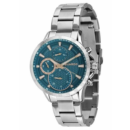 Наручные часы Guardo 12749-2, синий, серебряный