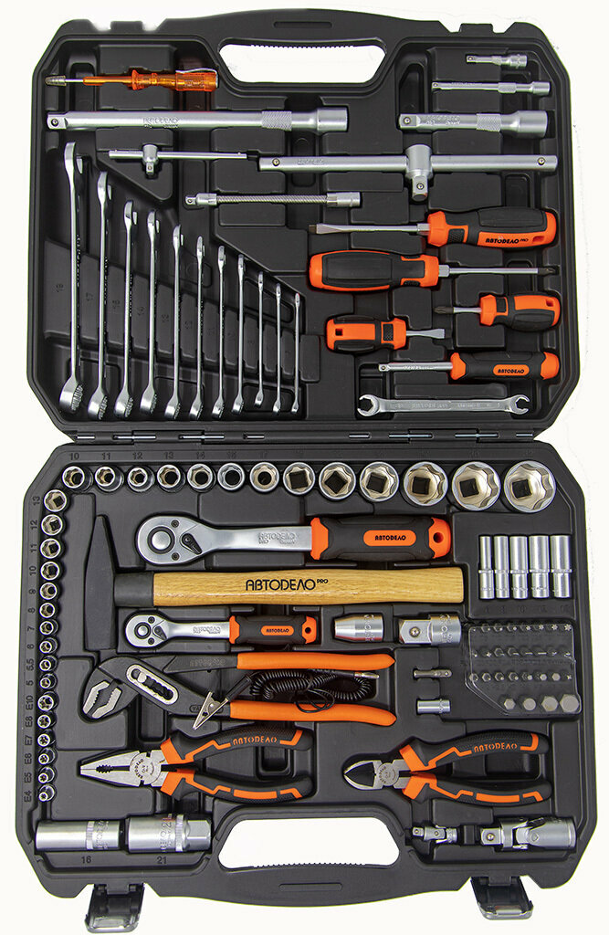 Набор инструментов в кейсе АвтоDело Professional 101 пр 1/2 DR 1/4 DR — фото 1