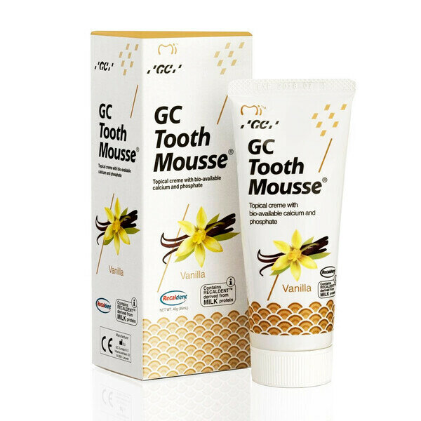 Реминерализующий гель GC Tooth Mousse со вкусом ванили, 35 мл