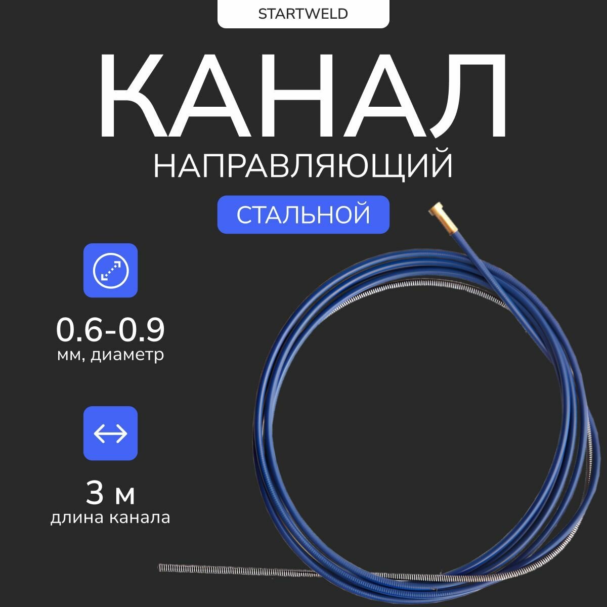 Канал направляющий START 0.6-0.9 Синий 3м