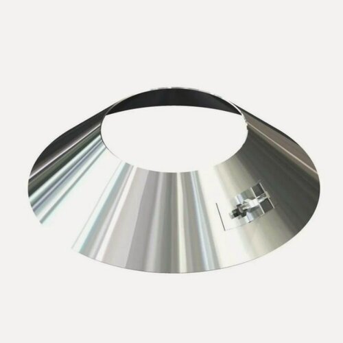 Изображение товара Юбка фартук фланец декоративный для дымохода вентиляции D 210 мм нерж сталь AISI 430