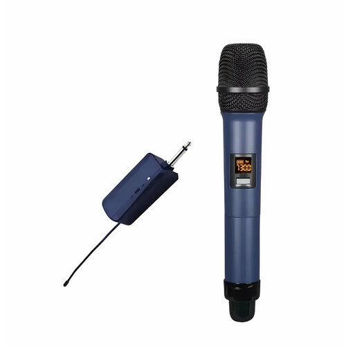 Микрофон, микрофон беспроводной, микрофон для караоке беспроводной, динамический, кардиоидный, 6.3 мм, М 1