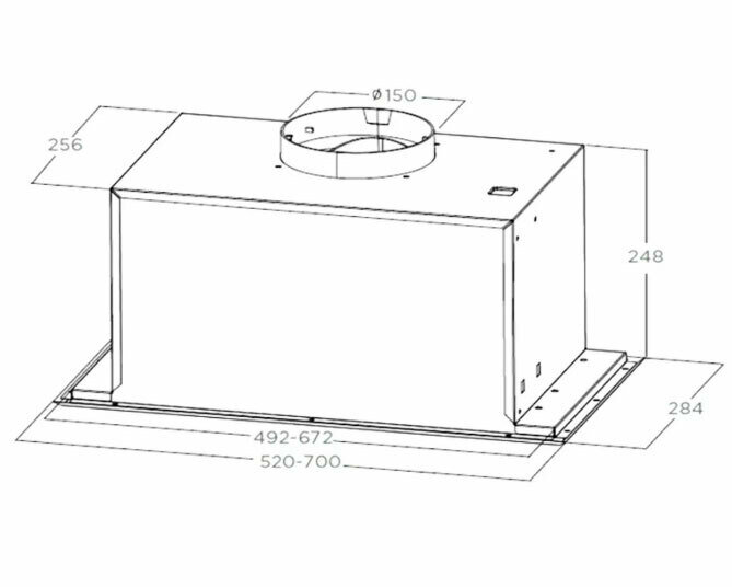 Вытяжка встраиваемая Midea MH60I370B 60 см цвет черный - фото №13