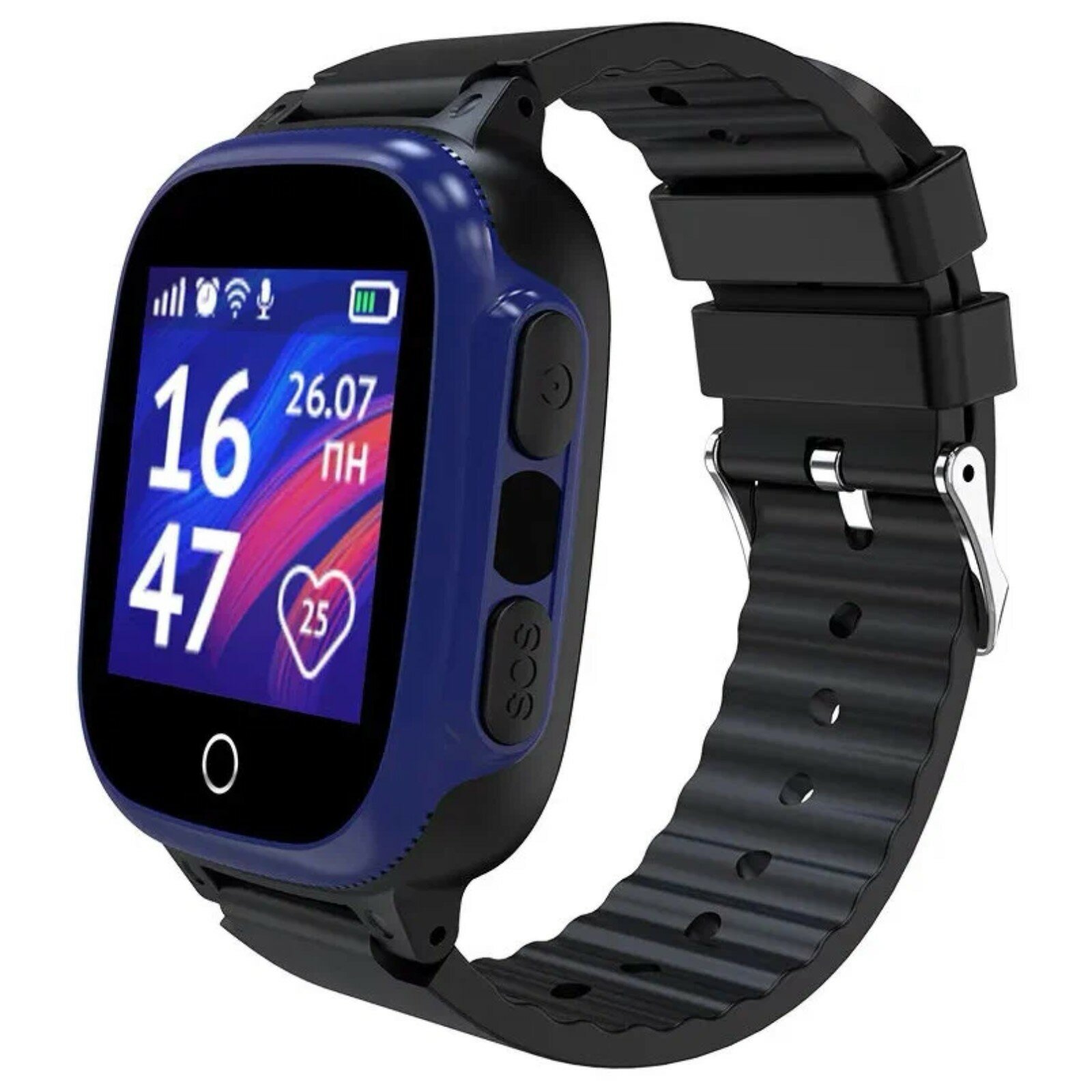 фото Детские смарт-часы Lite, 1.44", 2G, звонки, SOS, история перемещений, сообщения, черные