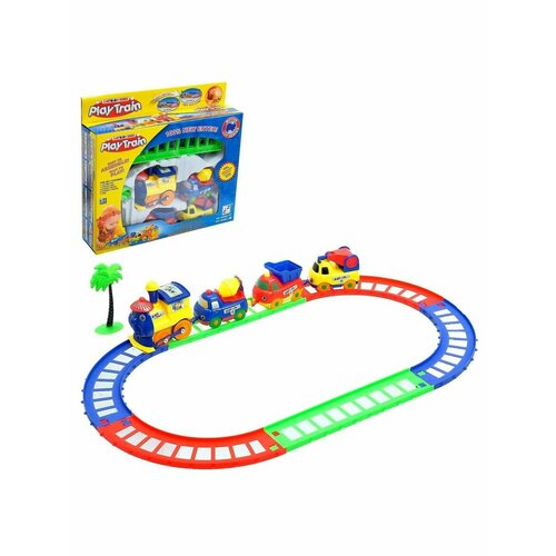 Железная дорога Веселый паровозик работает от батареек 752₽