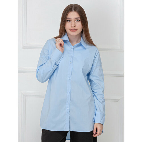 Рубашка размер 44-48, голубой