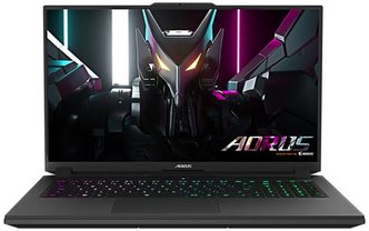 Ноутбук игровой GIGABYTE Aorus 7 9MF-E2KZ513SD, 17.3", 2023, IPS, Intel Core i5 12500H 2.5ГГц, 12-ядерный, 16ГБ DDR4, 512ГБ SSD, NVIDIA GeForce RTX 4050 для ноутбуков - 6 ГБ, Free DOS, черный