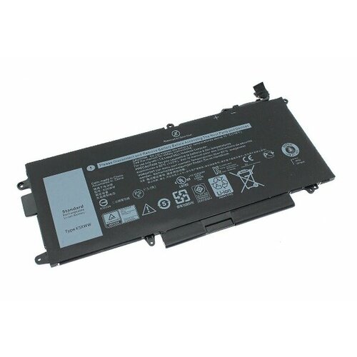 Аккумуляторная батарея для ноутбука Dell Latitude 7390 (71TG4) 11.4V 3745mAh аккумуляторная батарея для ноутбука dell latitude 7390 71tg4 11 4v 3745mah