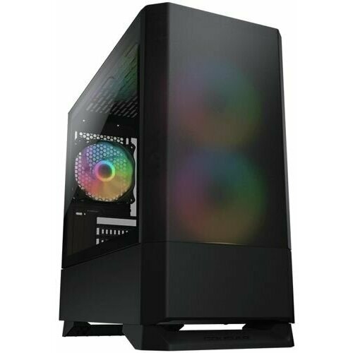 Корпус Cougar MG140 RGB 385JM80.0003 черный, Mini-Tower, Micro-ATX, Mini-ITX, USB 2.0 Type-A, USB 3.2 Gen1 Type-A, ARGB вентиляторы, 3 x 120 мм