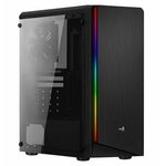 Корпус AeroCool Rift BG черный, Mid-Tower, Mini-ITX, Standard-ATX, USB 2.0 Type-A, USB 3.2 Gen1 Type-A, RGB, 1 x 120 мм - изображение