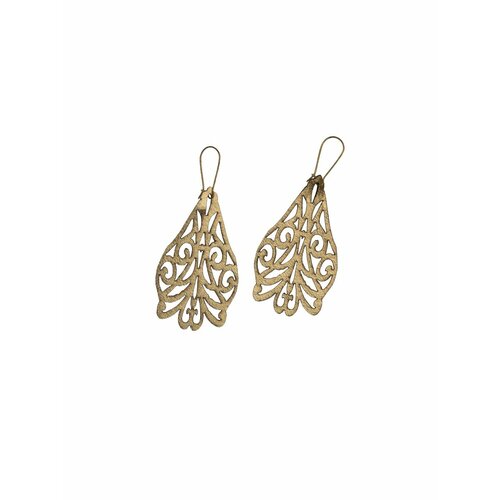 Серьги , размер 80 мм, золотой