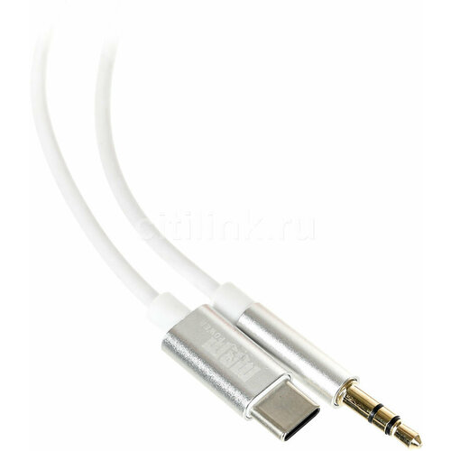 Кабель-переходник акустический PREMIER CQ002, USB Type-C (m) - Jack 3.5 (m) , 1м, белый [a3701] переходник usb type c на jack 3 5 белый