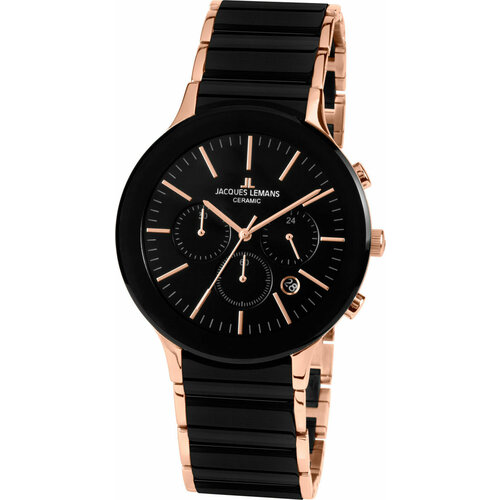 фото Наручные часы jacques lemans high tech ceramic, золотой, черный