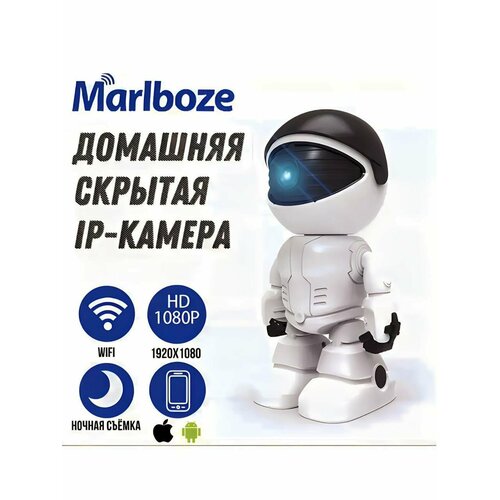 Беспроводная WiFi камера видеонаблюдения в форме космоновта умная камера с обзором 355 ночной съемкой датчиком движения аудио связью 257000₽