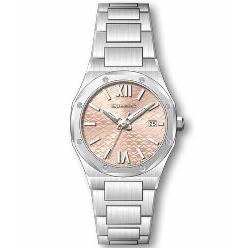фото Наручные часы guardo 12713-1, розовый, серебряный