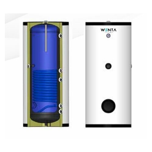 Бойлер 160л эмал напольный 1то WENTA WBT-160 1 змеевик серый пластик 4400000₽
