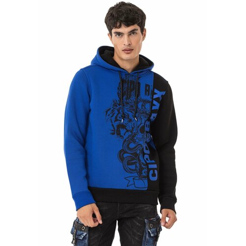 фото Худи cipo & baxx, размер l, синий