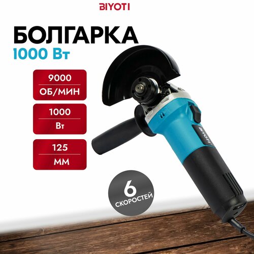 Болгарка Угловая шлифовальная машина 125мм BIYOTI 395000₽