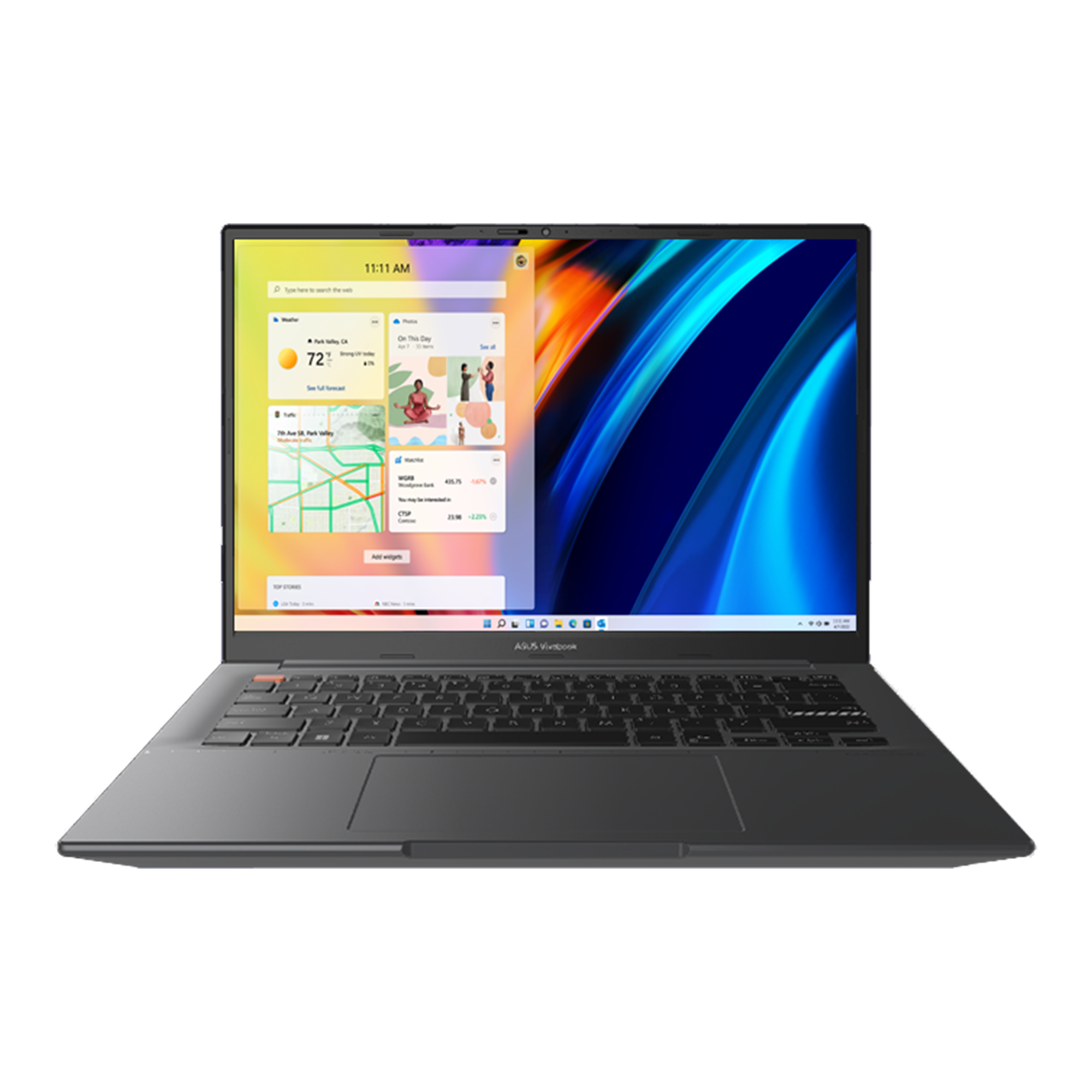 14" Ноутбук ASUS VivoBook 14 OLED M3402RA-KM117 2880x1800, R7-6800HS, RAM 16 ГБ, SSD 1 ТБ, AMD 680M, Без OC, 90NB0WH2-M004F0, черный