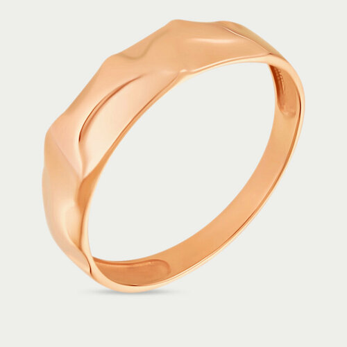 Кольцо GOLD CENTER, красное золото, 585 проба, размер 17