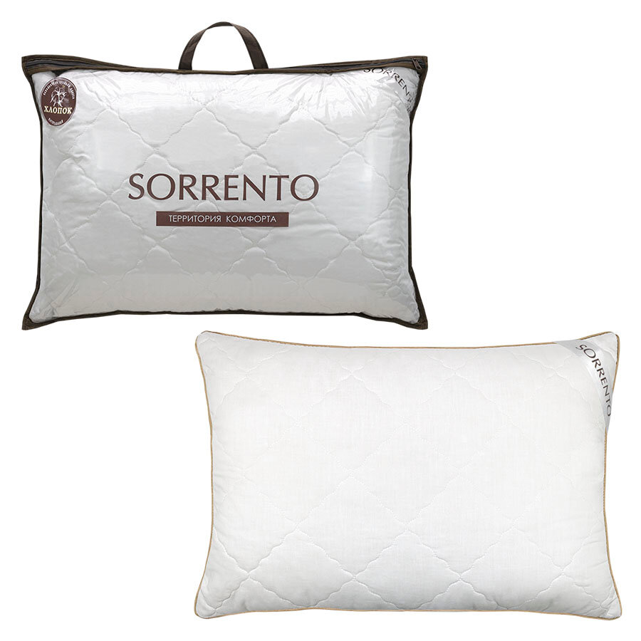 ПП Подушка 50*70 "Хлопок" стеган Sorrento Deluxe сатин