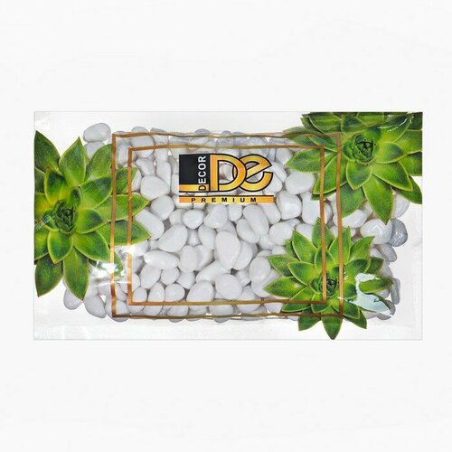 Грунт для аквариума Галькая белая галька декоративная 350 г фр5-10 мм 402₽