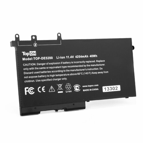 Аккумулятор для ноутбука Dell 5280, 5490. 11.4V 4254mAh. PN: 4YFVG. аккумулятор батарея для ноутбука dell latitude 5590 83xpc 11 4v 4254 mah