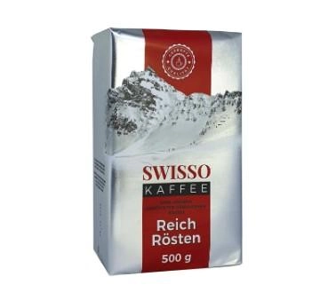 Кофе молотый SWISSO KAFFE Reich Rosten Арабика 100% (Германия) 500 гр.