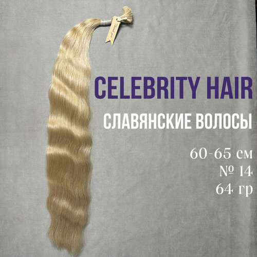 Волосы на срезе славянские Celebrity Hair 60-65 см №14 64гр