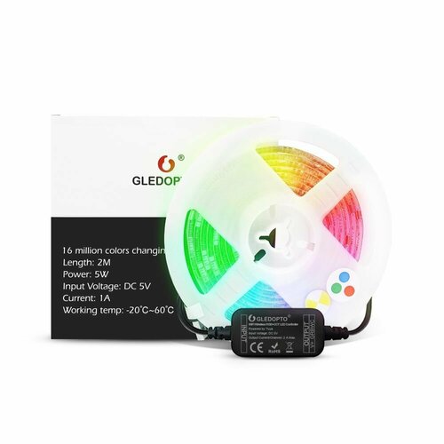 RGB+CCT комплект светодиодной ленты с диммером 2м метра контроллер rgb музыкальный с пультом music bluetooth controller dled c usb 5v для светодиодной ленты 5v rgb